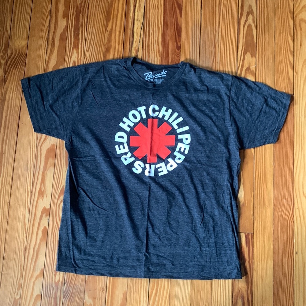 Red Hot Chili Peppers band t shirt mens XL gray